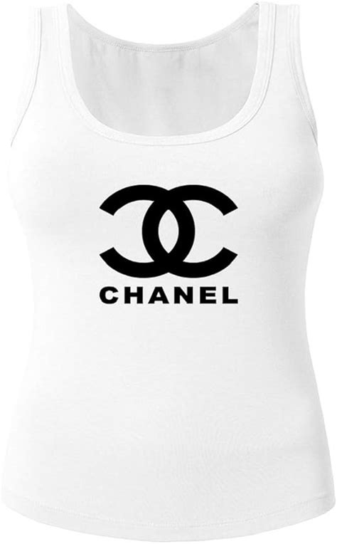 chanel logo tank top|chanel logo shirts for women.